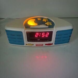 Vintage 1997 Playskool Sleepy Sounds Lullaby PS-370 Alarm Clock Radio Works